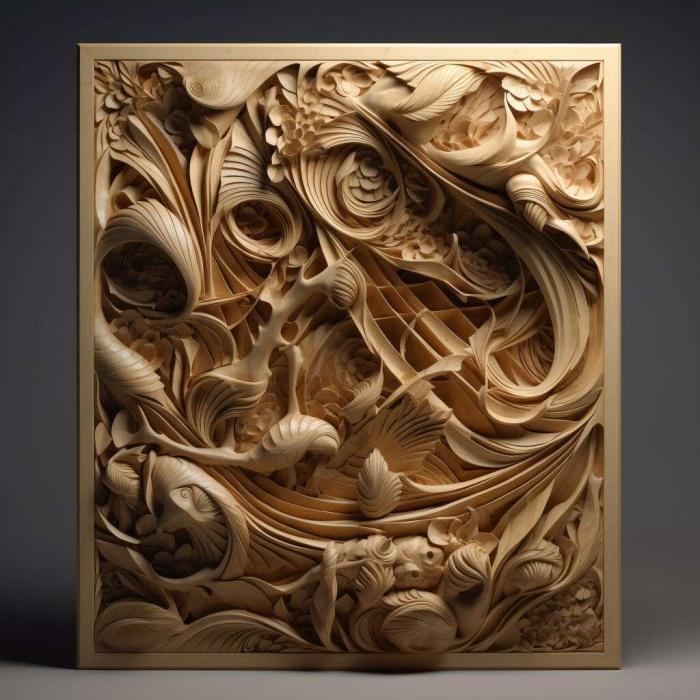 نموذج ثلاثي الأبعاد لآلة CNC 3D Art 